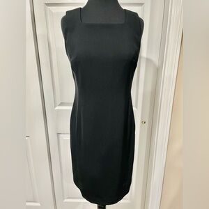 Apostrophe Classic Black Sleeveless Midi Dress 6P